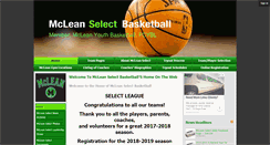 Desktop Screenshot of mcleanselectbasketball.assn.la