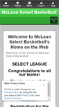 Mobile Screenshot of mcleanselectbasketball.assn.la